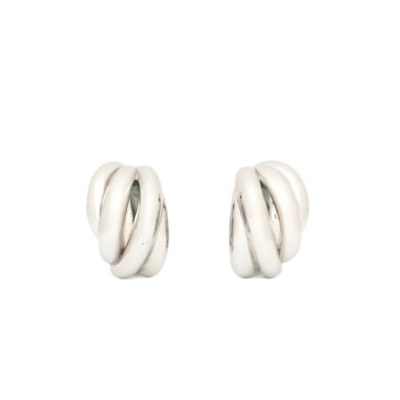Balenciaga Saturne Twisted Clip-On Earrings